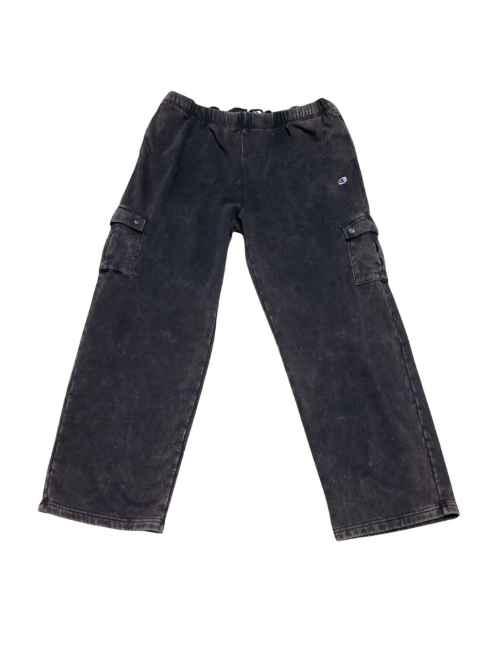 Champion Charcoal Hoodie Cargo Wide Leg Cargo Pants Set Sz 4XLT Cotton Blend Men - Picture 5 of 10